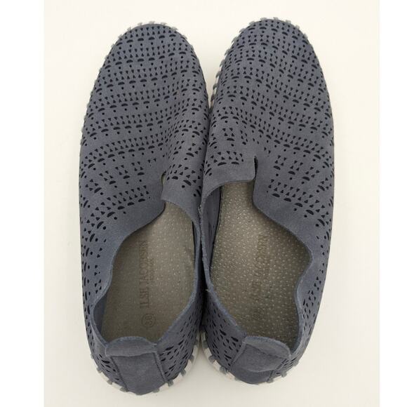ILSE Jacobsen Tulip 139 Perforated Slip-On Sneaker Women's Blue Size US8 EU38 - Picture 4 of 14